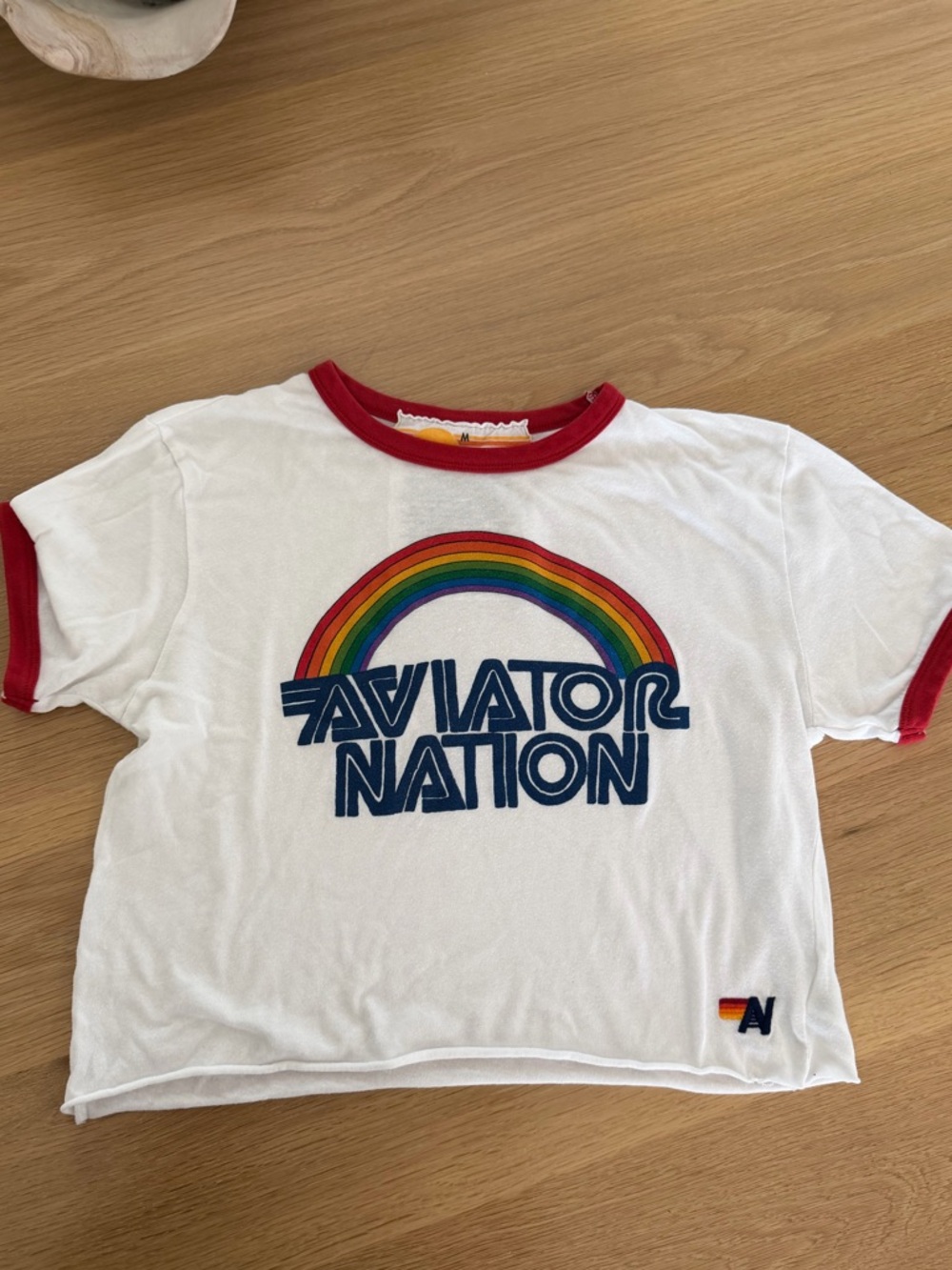 Aviator Nation 70 Boyfriend Ringer Tee